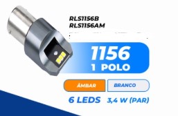 RLS1156B LED 1141 12/24V 6LEDS 3W BRANCA C/CANBUS (PAR) BLISTER