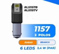 RLS1157B LED 1034 12/24V 6LEDS 3W BRANCA C/CANBUS (PAR) BLISTER