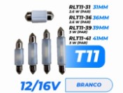 RLT1139 LED TORPEDO 39MM 12V/16V 1.5W C/CANBUS (PAR) BLISTER
