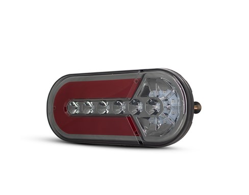 PRD071 LANTERNA CARRETINHA LED UNIVERSAL FUMÊ 12V C-20CM L-8.50CM
