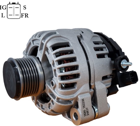 IK2236 ALTERNADOR TOYOTA HILUX 2.5/ 3.0 (SUBSTITUI DENSO) PE FECHADO 12V 80A