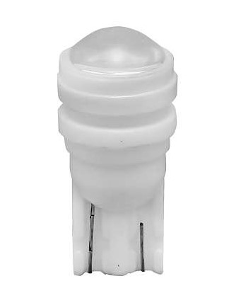 1014011 LED T10 CERAMICA BRANCO (MODELO REDONDO) BLISTER (PAR) 