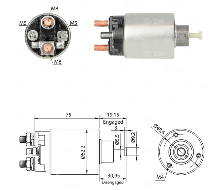 INTACTO91860 AUTOMATICO PT. DELCO MARINE/VOLVO PENTA ZM1860 