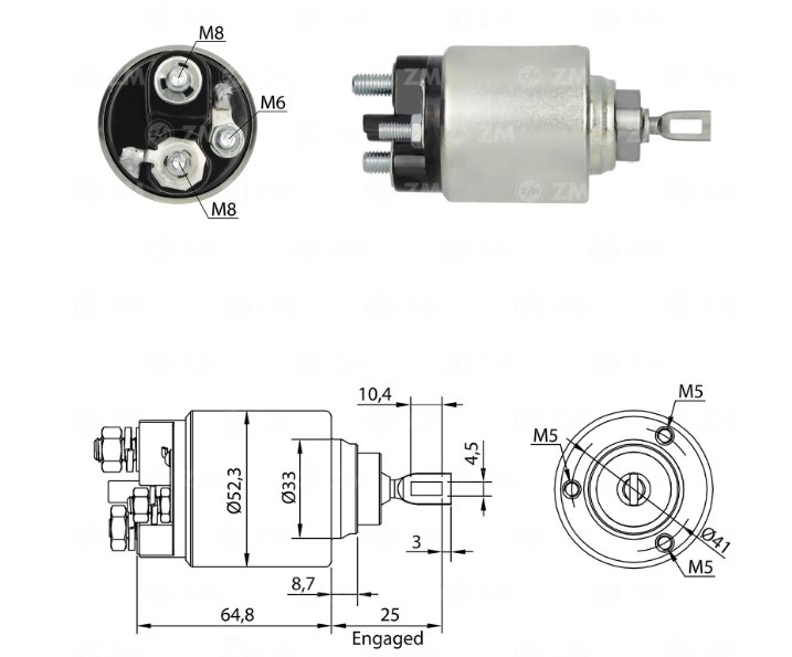 INTACTO91371 AUTOMATICO PT. BOSCH KA/FIESTA/COURRIER 12V ZM1371