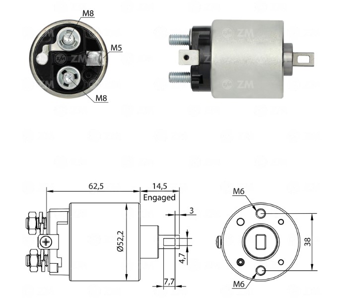 INTACTO90411 AUTOMATICO PT. WAI ASTRA/VECTRA 12V ZM411