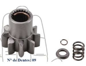 BZM12961 KIT PINHAO/MOLA/TRAVA 29MT 12V 9D