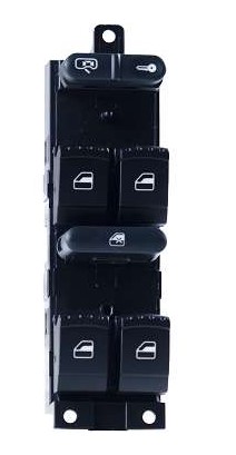 1501051 INTERRUPTOR VIDRO BORA/GOLF/JETTA/PASSAT QUADRUPLO LED VD 9T 