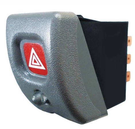 DNI2183 INTERRUPTOR PISCA ALERTA CORSA 94> CINZA C/LED 8T