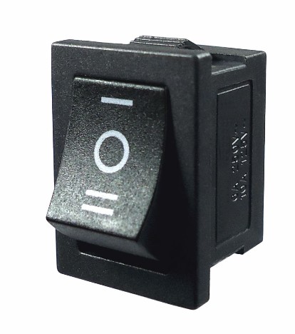 DNI2190 BOTAO MINI QUADRADO 3 POSICOES BIVOLT (5PÇS)