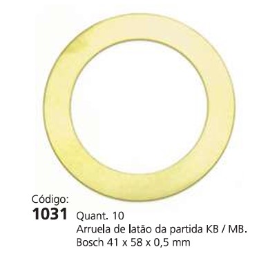 EDA1031 ARRUELA DE ACO AJUSTE KB-(C/10) GRANDE 58X41MM