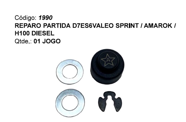 EDA1990 REPARO PARTIDA VALEO H100/SPRINTER/RENAULT/KIA (1PÇ) 