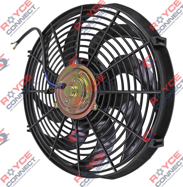 RC550125 ELETROVENTILADOR AXIAL 14" ASPIRANTE 12V 80W 8 PAS CURVAS 356MM (S25.1879)