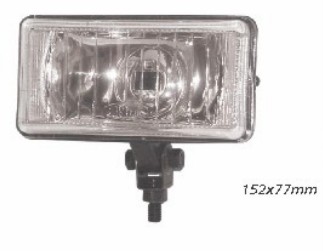 FL668SL FAROL MILHA RETANGULAR UNIVERSAL 152X77MM S/LAMPADA (C/02)