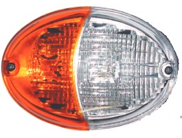 FL879D LENTE LANTERNA DIANTEIRA TRATOR VALTRA/VALMET DIREITA AM/CR