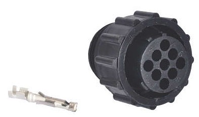 ETE7566/09 KIT CHICOTE 9VIAS CIRCULAR CPC PORTA FEMEA STANDART
