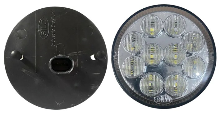 SL808302 LANTERNA TRASEIRA REDONDA RE 96MM 10LEDS CR 24V S/FURO