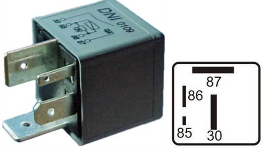 DNI0109 RELE BOMBA COMBUST. C/RESISTOR VW/AUDI 12V 4T