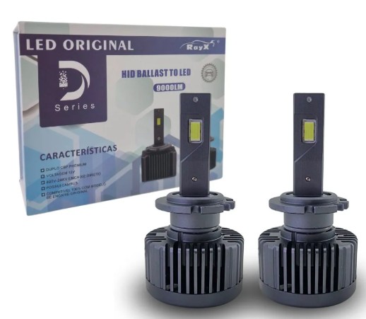 D2S KIT LED D2S SERIE ORIGINAL 6000K 18.000 LUMENS 12V RAYX