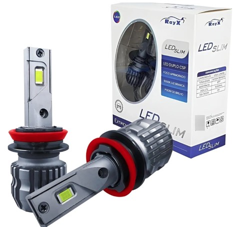 SLIMH15 KIT LED SLIM H15 CSP RAYX 6000K 11.000 LUMENS BIVOLT