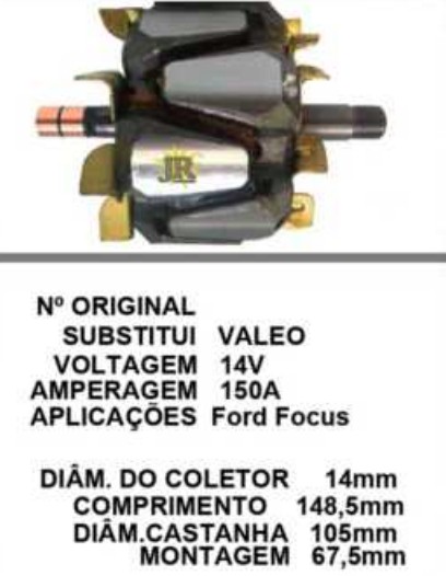 3411 ROTOR VALEO FOCUS 150A 14V C148,5 D105 C/V