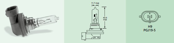 LAMPADA H9 12V 65W LUCAS LLB709 COMUM 