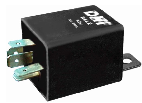 DNI1107 RELE PISCA ALERTA ALTERNADO UNIVERSAL 12V 5T C/SUPORTE