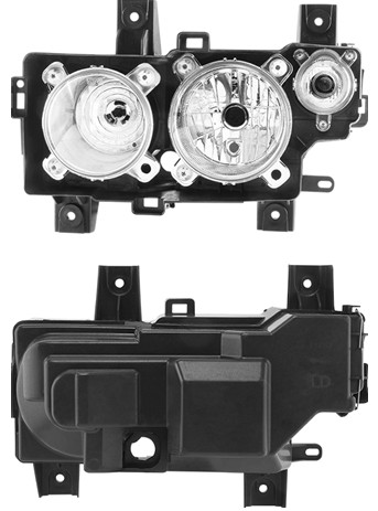 NF353 FAROL H1/H7 MB ATEGO 13/ LE C/PISCA S/SOQUETE REDONDO