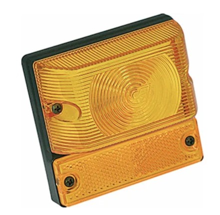 GF01107AM LANTERNA LATERAL BAU AMARELA C/REFLETOR
