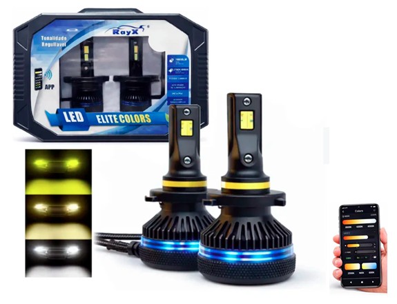 COLORS H27 KIT LED H27 8000K 18.000 LUMENS BIVOLT RAYX