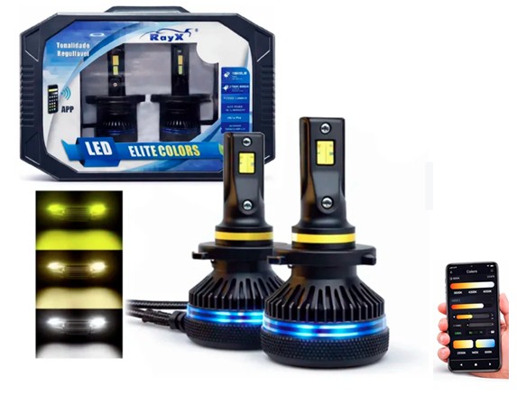 COLORS H4 KIT LED H4 8000K 18.000 LUMENS BIVOLT RAYX