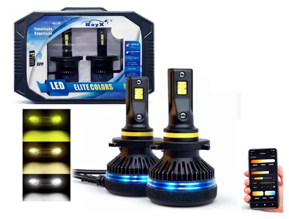 COLORS H7 KIT LED H7 8000K 18.000 LUMENS BIVOLT RAYX