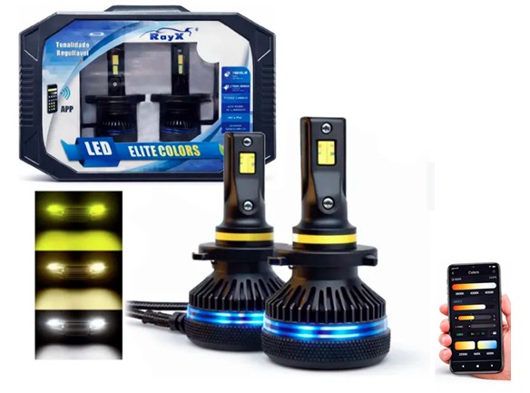 COLORS H8 KIT LED H8 8000K 18.000 LUMENS BIVOLT RAYX
