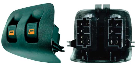OP021248 INTERRUPTOR VIDRO PEUGEOT 206/207 99/15 LED AM 14T (CONSOLE)