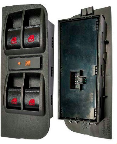 OP021024 INTERRUPTOR VIDRO PALIO 03/11 QUADRUPLO DE