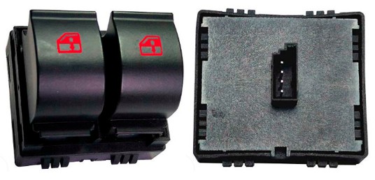 OP021025 INTERRUPTOR VIDRO PALIO/STRADA G2 G3 PUNTO/IDEA/LINEA DUPLO LED VM