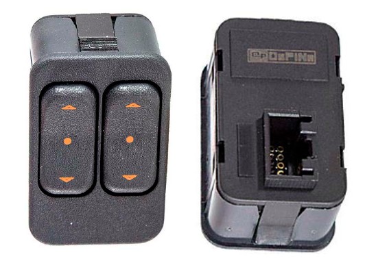 OP021087 INTERRUPTOR VIDRO CORSA/CELTA/PRISMA/ASTRA 2P DUPLO LED AM LE