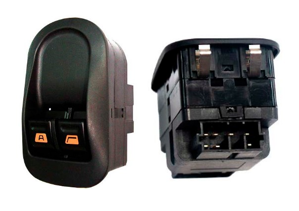 OP021150 INTERRUPTOR VIDRO PEUGEOT 206 98/16 DUPLO S/REGULAGEM RETROVISOR LED AM 7T