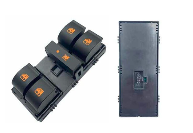 OP021315 INTERRUPTOR VIDRO PALIO/PUNTO/LINEA/IDEA QUADRULO C/BLOQ. VIDRO LED AM 8T