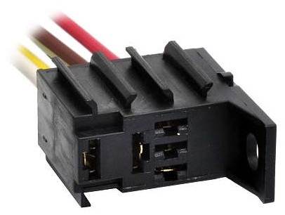 ETE5652 CHICOTE 5VIAS BASE RELE MINI C/FIXACAO -FEMEA 4.8/6.3MM