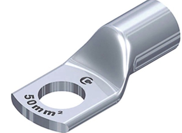 TEC468 TERMINAL COMPRESSAO CABO 50MM C/FURO 10MM (10PÇS)