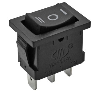 ASX8303 BOTAO MINI QUADRADO 3 POSICOES BIVOLT (10PÇS)