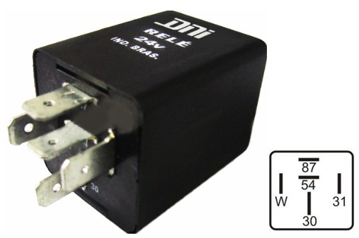 DNI0827 RELE AUTOMATIZADOR FREIO MOTOR UNIVERSAL 24V 5T