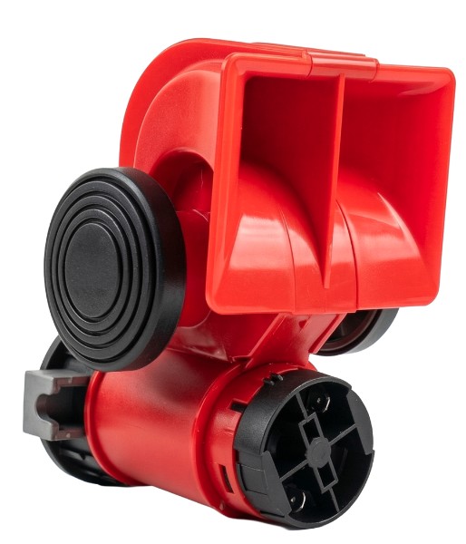 DNI8007 BUZINA AR TIPO MARITIMA CARACOL C/COMPRESSOR ACOPLADO 12V
