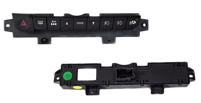 1502067 CONJ. INTERRUPTOR ALERTA/DES.TRAS/NEBLINA/MILHA/ELD/COMP.BORDO/SENSOR CREP. IDEA/PALIO 12/ 11T