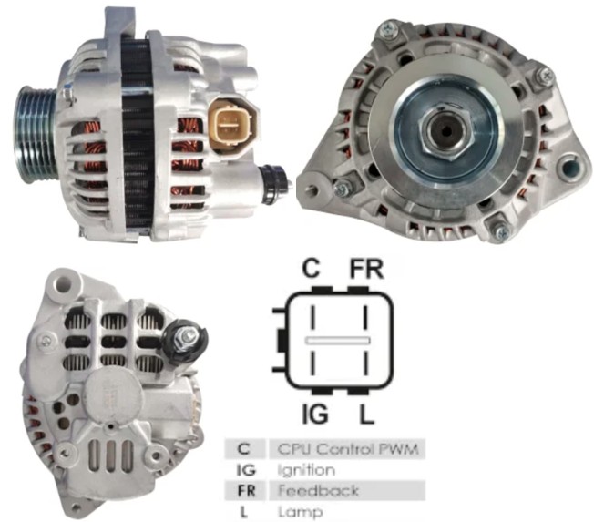 GL178124 ALTERNADOR MITSUBISHI HONDA CIVIC EX/LX/LXL 01/04 12V 70A
