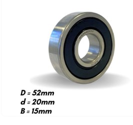 IK6304DDU ROLAMENTO MT.EL.INDUSTRIAL 20X52X15