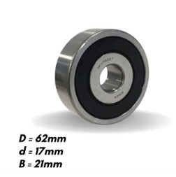IK176221DDU ROLAMENTO ALTERNADOR BOSCH MB 17X62X21