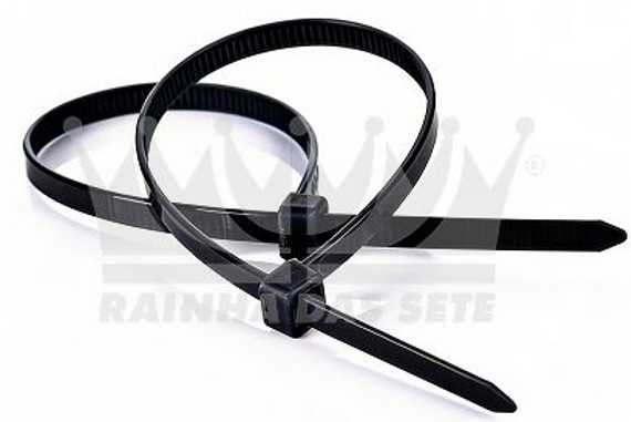ETE7575/10 ABRAC. PLAST. PRETA 390 X 4,8MM 39CM (C/10PÇS)