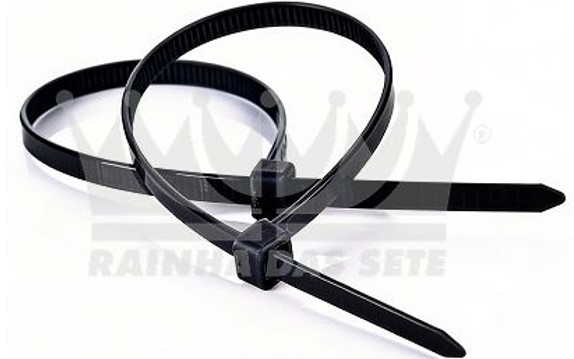 ETE7585/10 ABRAC. PLAST. PRETA 400 X 7,6MM 40CM (C/10PÇS)