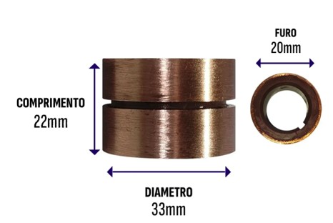 300062 ANEL COLETOR BOSCH ANTIGO GROSSO P/MB ANTIGO/PASSAT 55A/PASSAT 35A